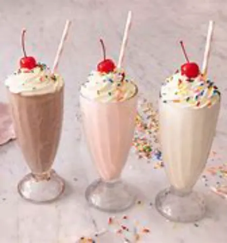 CHOICE OF MILKSHAKES